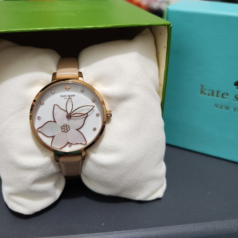 Kate Spade Rosegold Metro Flower Watch